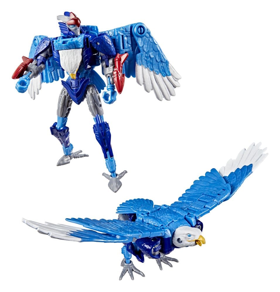 🧪 LAB | SU ORDINAZIONE Transformers Deluxe Class Action Figure Star Eagle 11 cm