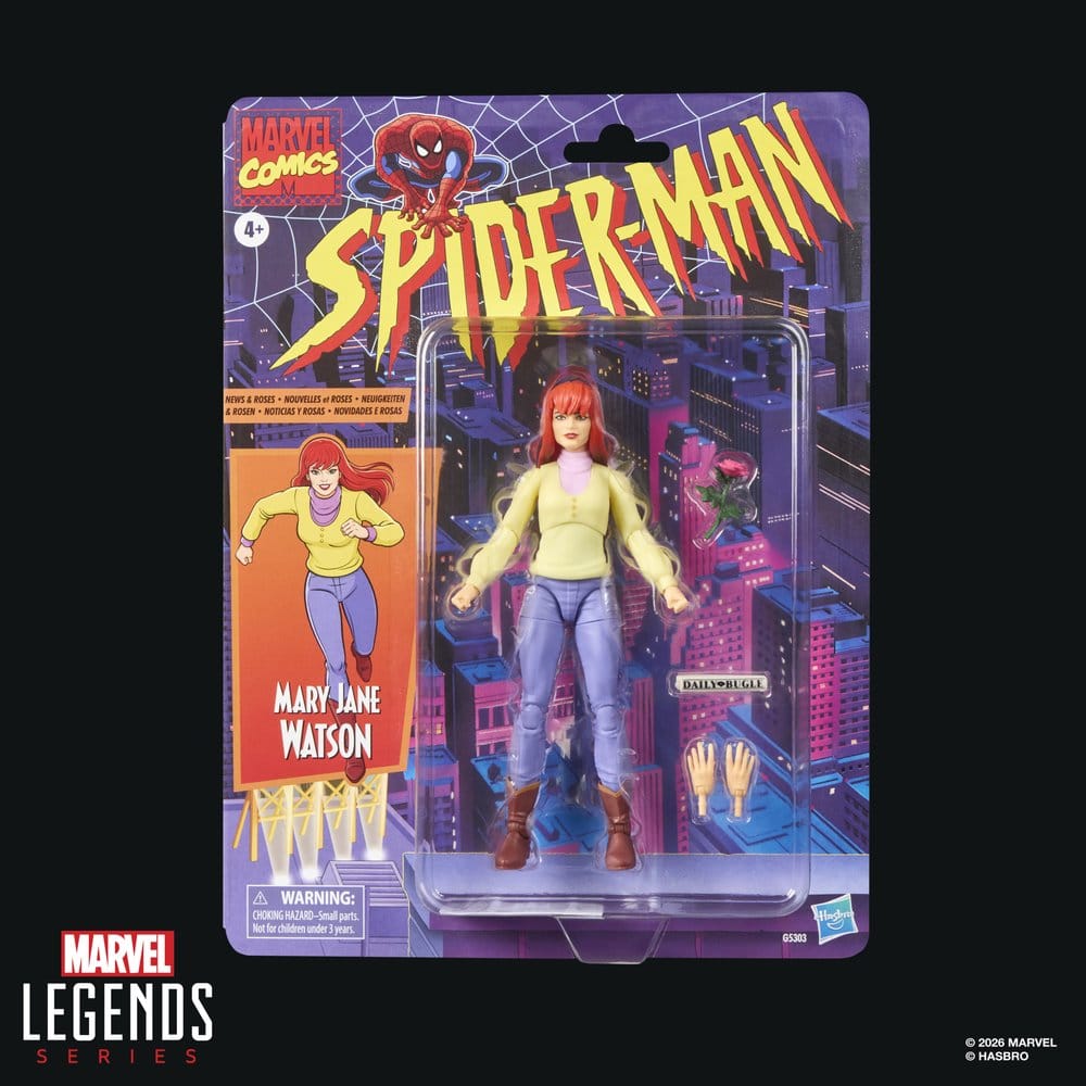 🧪 LAB | PREORDINE+ 03/2027 Spider-Man Marvel Legends Action Figure Mary Jane Watson 15 cm