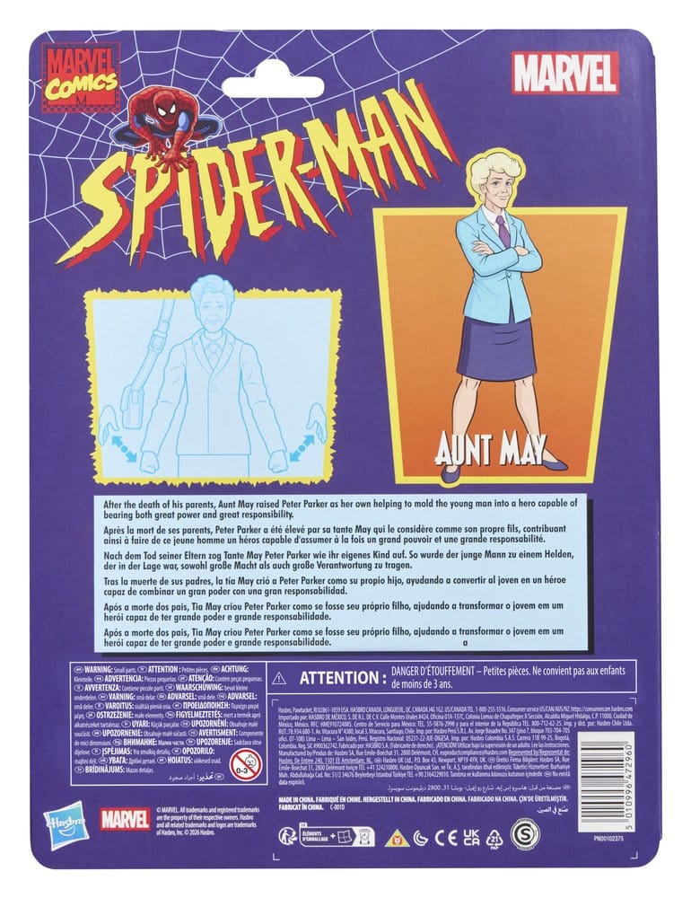 🧪 LAB | PREORDINE+ 03/2027 Spider-Man Marvel Legends Action Figure Aunt May 15 cm