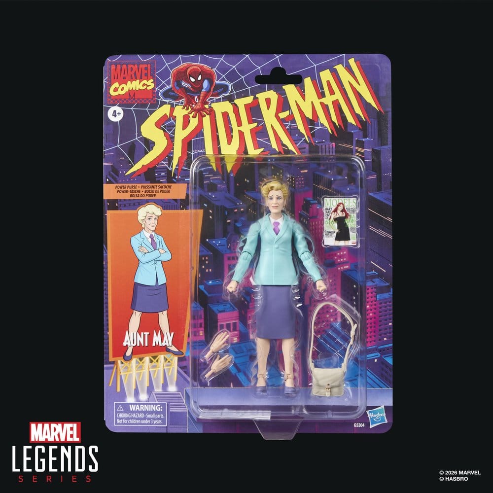 🧪 LAB | PREORDINE+ 03/2027 Spider-Man Marvel Legends Action Figure Aunt May 15 cm