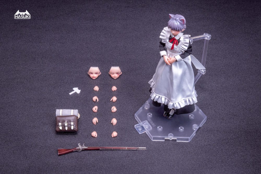 PREORDINE+ 01/2026 Pocket Art Action Action Figure 1/12 PA010 Maid Gunner FKEY 15 cm