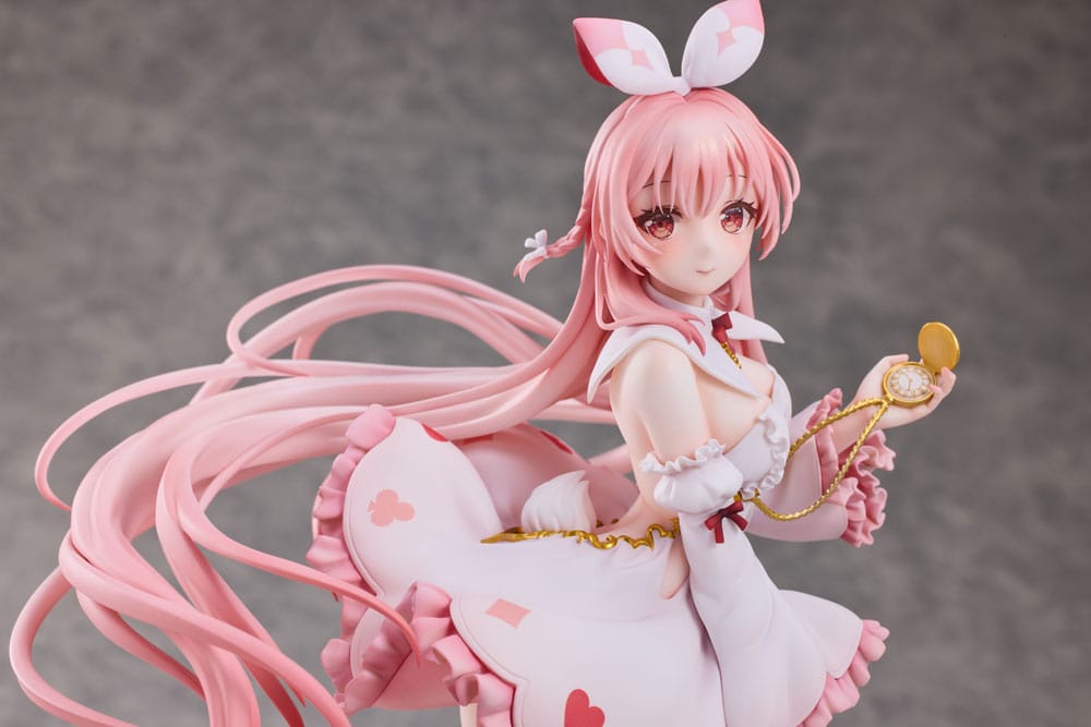 PREORDINE+ 11/2026 (NON CANCELLABILE) Original Character PVC Statue 1/7 White Rabbit Rosu Wonderland Ver. Illustrated by Rosuuri 29 cm