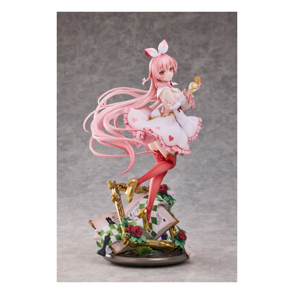 PREORDINE+ 11/2026 (NON CANCELLABILE) Original Character PVC Statue 1/7 White Rabbit Rosu Wonderland Ver. Illustrated by Rosuuri Deluxe Edition 29 cm