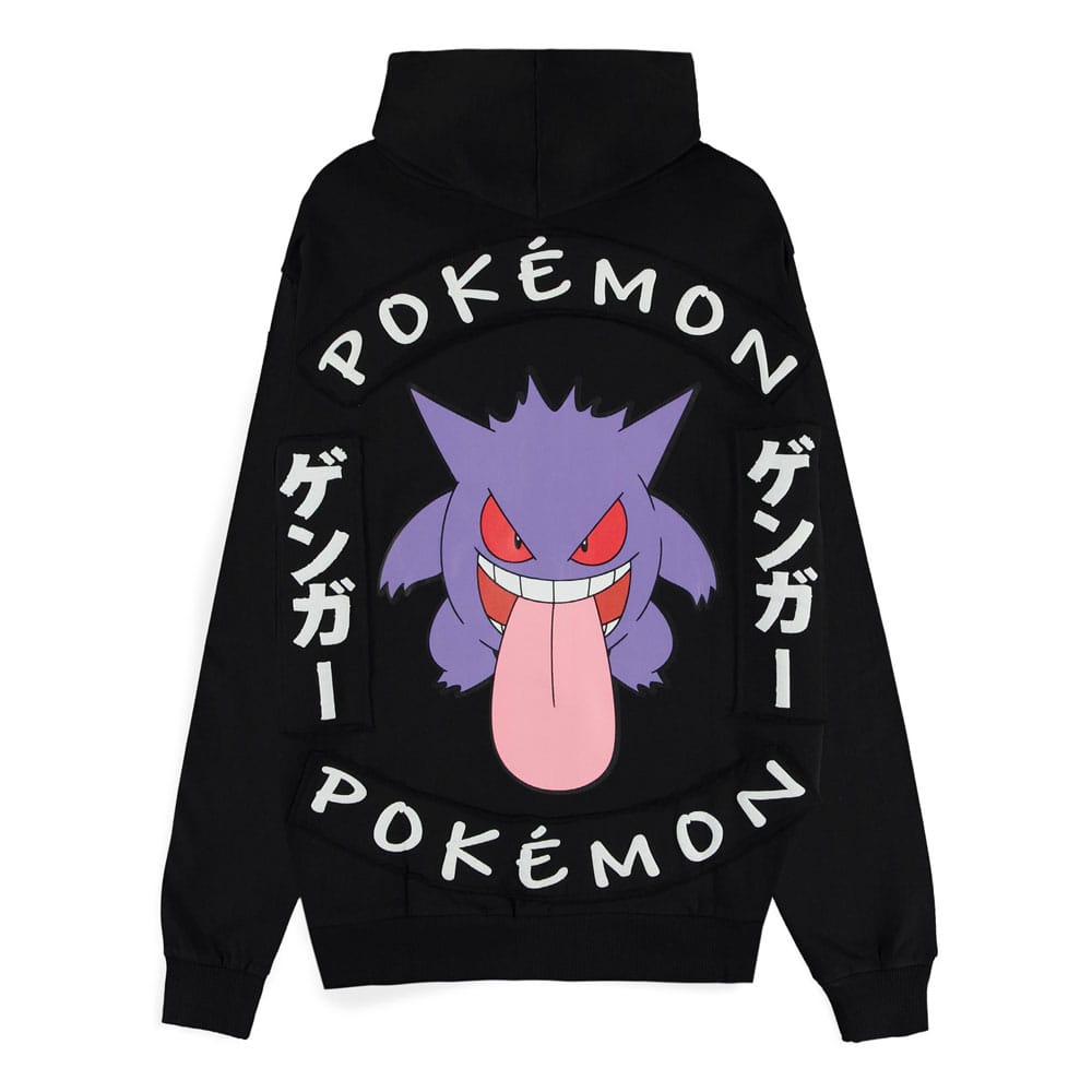 MADE TO ORDER Pokémon Zipper Hoodie Gengar Locked Up Size L *SPECIAL PRICE*