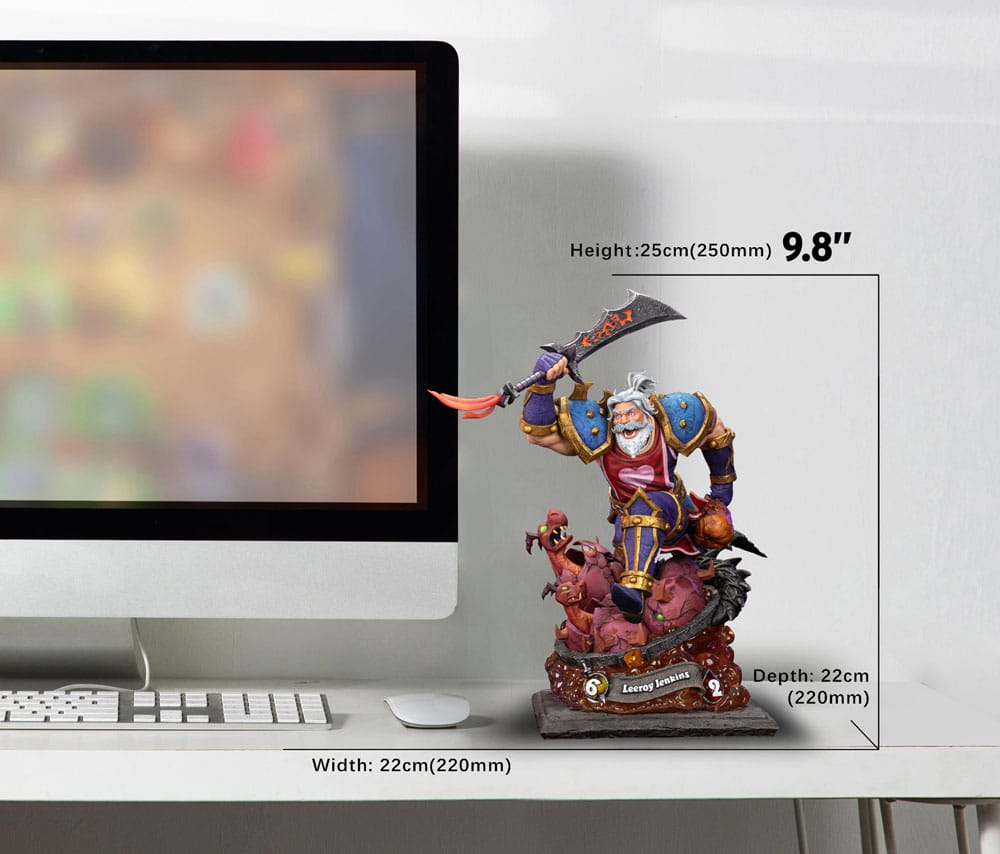 PREORDINE CHIUSO 10/2025 Hearthstone Statue 1/10 Leeroy Jenkins 25 cm (PREORDINE NON CANCELLABILE)