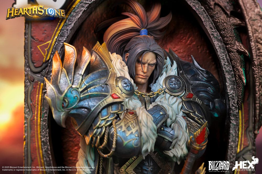 🧪 LAB | SU ORDINAZIONE Hearthstone 3D Art Frame Statue Varian Wrynn 31 cm