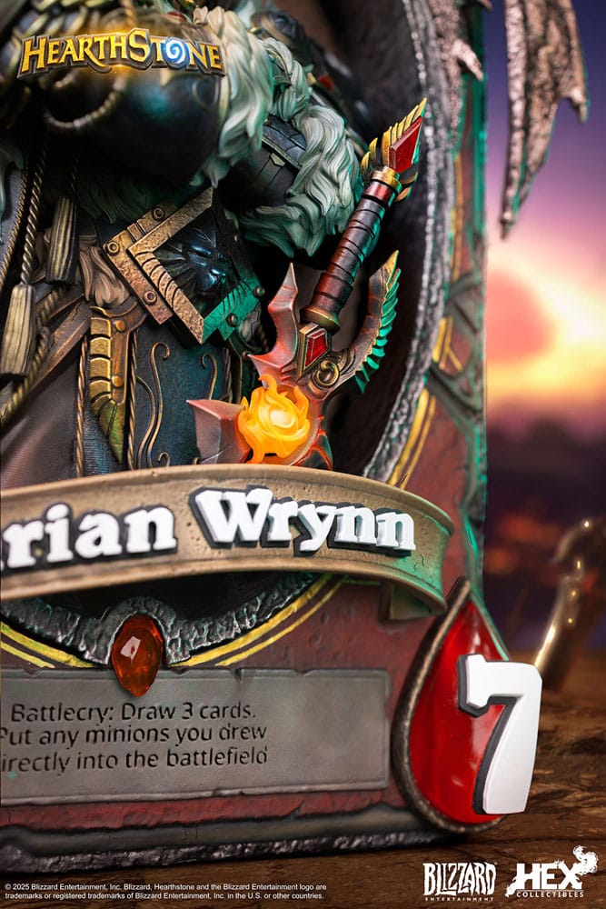 🧪 LAB | SU ORDINAZIONE Hearthstone 3D Art Frame Statue Varian Wrynn 31 cm