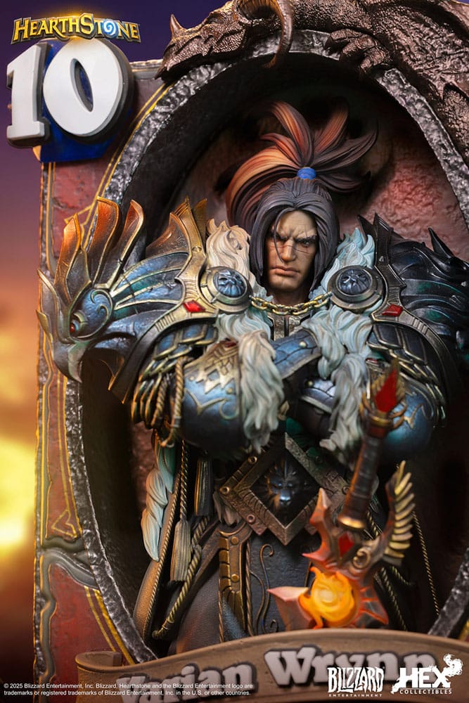 🧪 LAB | SU ORDINAZIONE Hearthstone 3D Art Frame Statue Varian Wrynn 31 cm