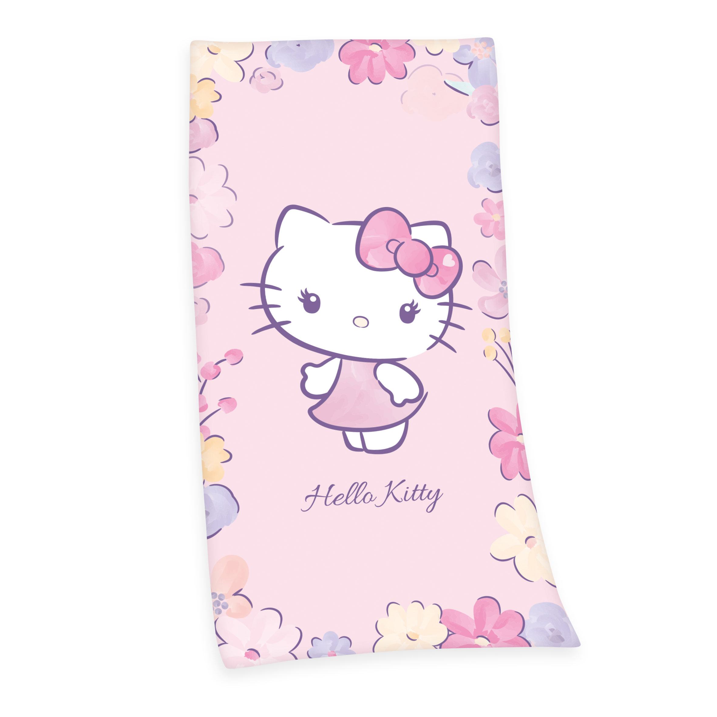 AUF BESTELLUNG HERGESTELLT Hello Kitty Velourshandtuch Hello Kitty 75 x 150 cm
