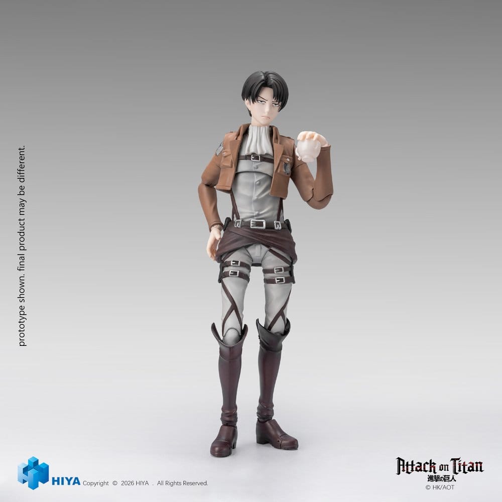 🧪 LAB | PREORDINE+ 03/2028 Attack on Titan Exquisite Basic Series Action Figure 1/12 Levi Ackerman 15 cm