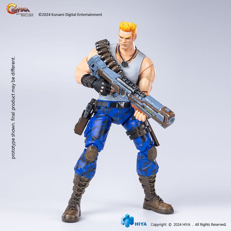 🧪 LAB | SU ORDINAZIONE Contra: Operation Galuga Exquisite Basic Action Figure Bill Rizer 16 cm