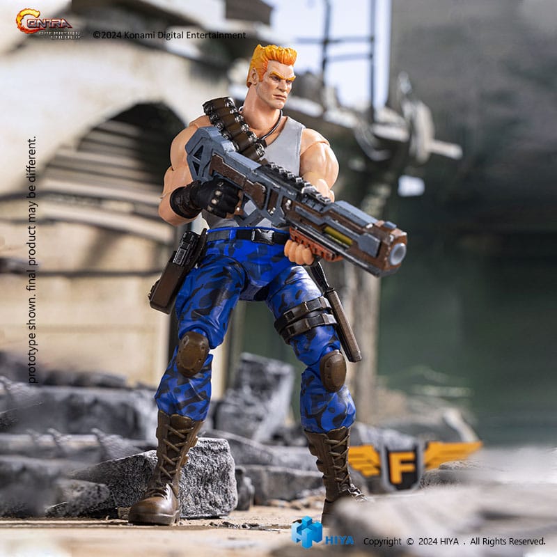 🧪 LAB | SU ORDINAZIONE Contra: Operation Galuga Exquisite Basic Action Figure Bill Rizer 16 cm