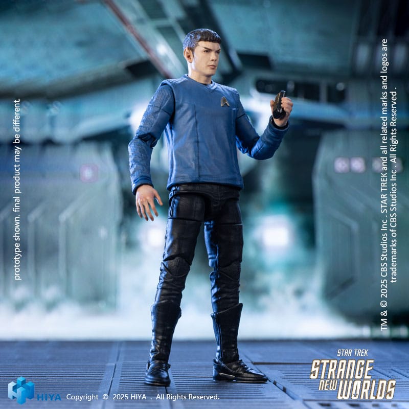 🧪 LAB | SU ORDINAZIONE Star Trek Strange New Worlds Exquisite Mini Series Actionfigur 1/18 Spock 11 cm