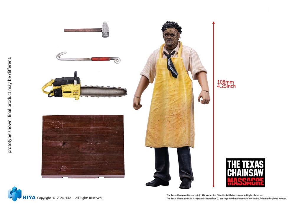 🧪 LAB | SU ORDINAZIONE Texas Chainsaw Massacre (1974) Exquisite Mini Action Figure 1/18 LeatherFace - Killing Mask Standard Ver. 11 cm