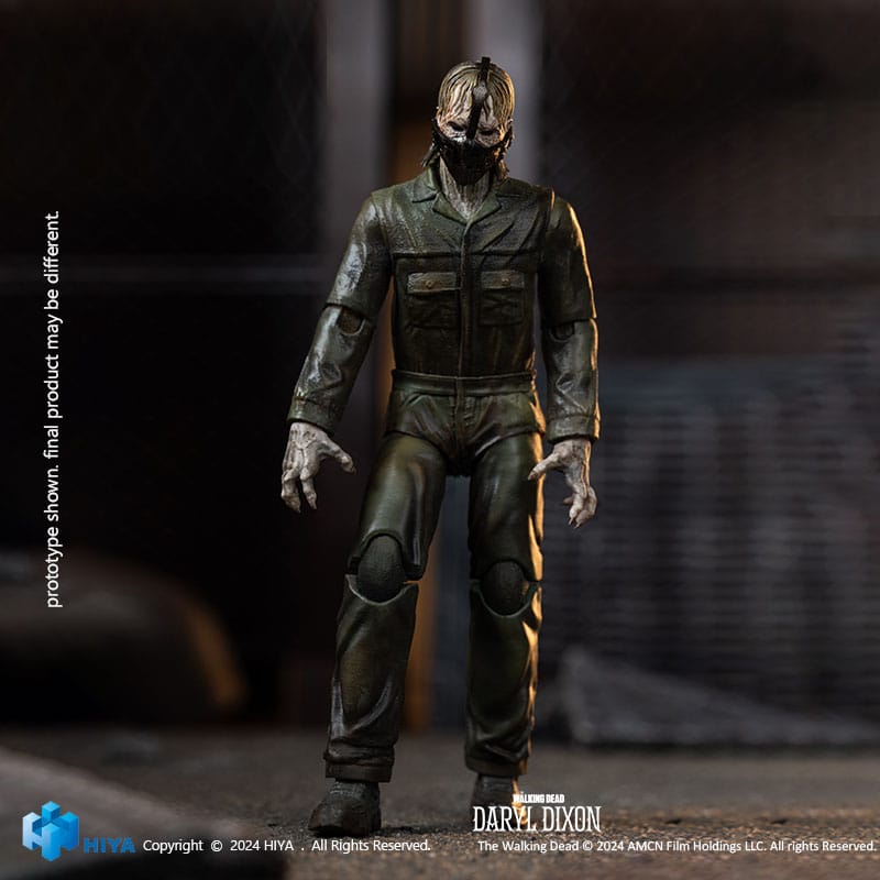 🧪 LAB | SU ORDINAZIONE The Walking Dead Exquisite Mini Action Figure 1/18 Daryl Dixon Dark Eyes Walker 11 cm
