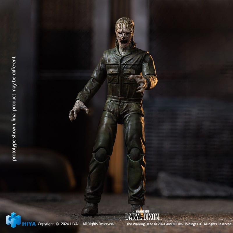 🧪 LAB | SU ORDINAZIONE The Walking Dead Exquisite Mini Action Figure 1/18 Daryl Dixon Dark Eyes Walker 11 cm
