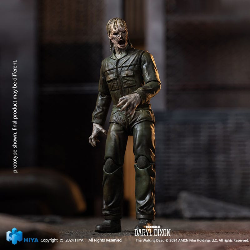 🧪 LAB | SU ORDINAZIONE The Walking Dead Exquisite Mini Action Figure 1/18 Daryl Dixon Dark Eyes Walker 11 cm