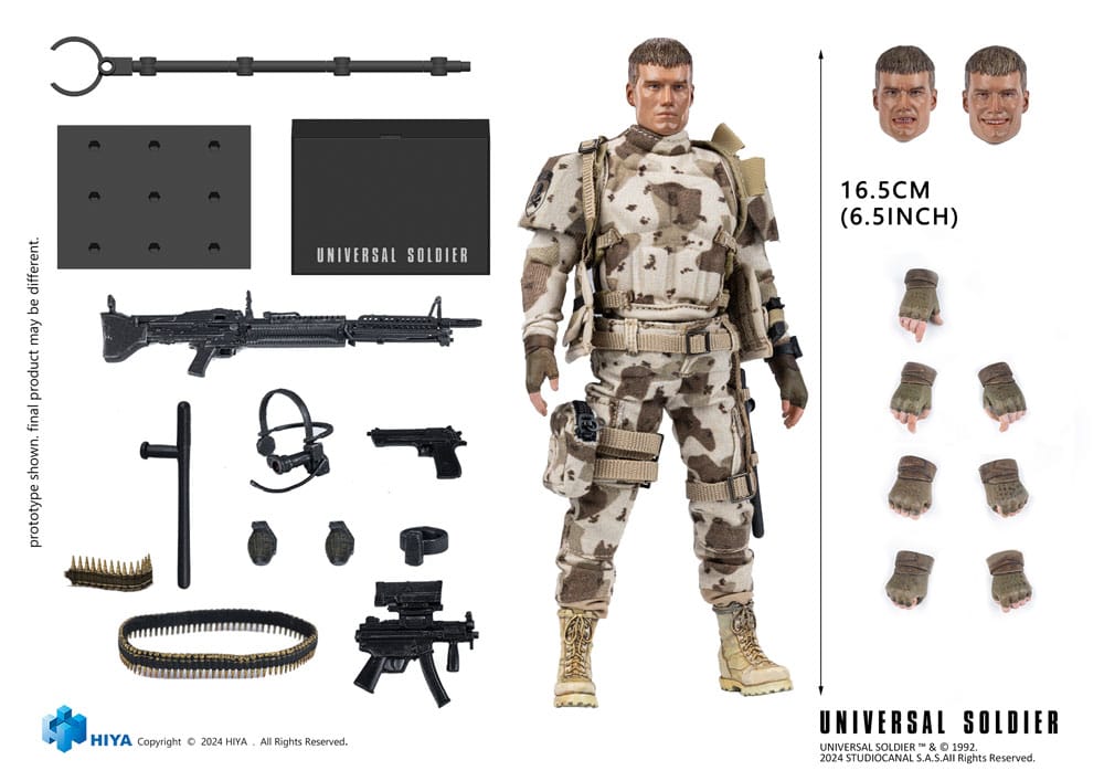 🧪 LAB | SU ORDINAZIONE Universal Soldier Exquisite Super Series Actionfigur 1/12 Andrew Scott 16 cm