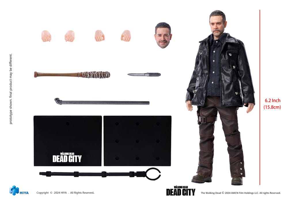 🧪 LAB | SU ORDINAZIONE The Walking Dead: Dead City Exquisite Super Series Actionfigur 1/12 Negan 16 cm