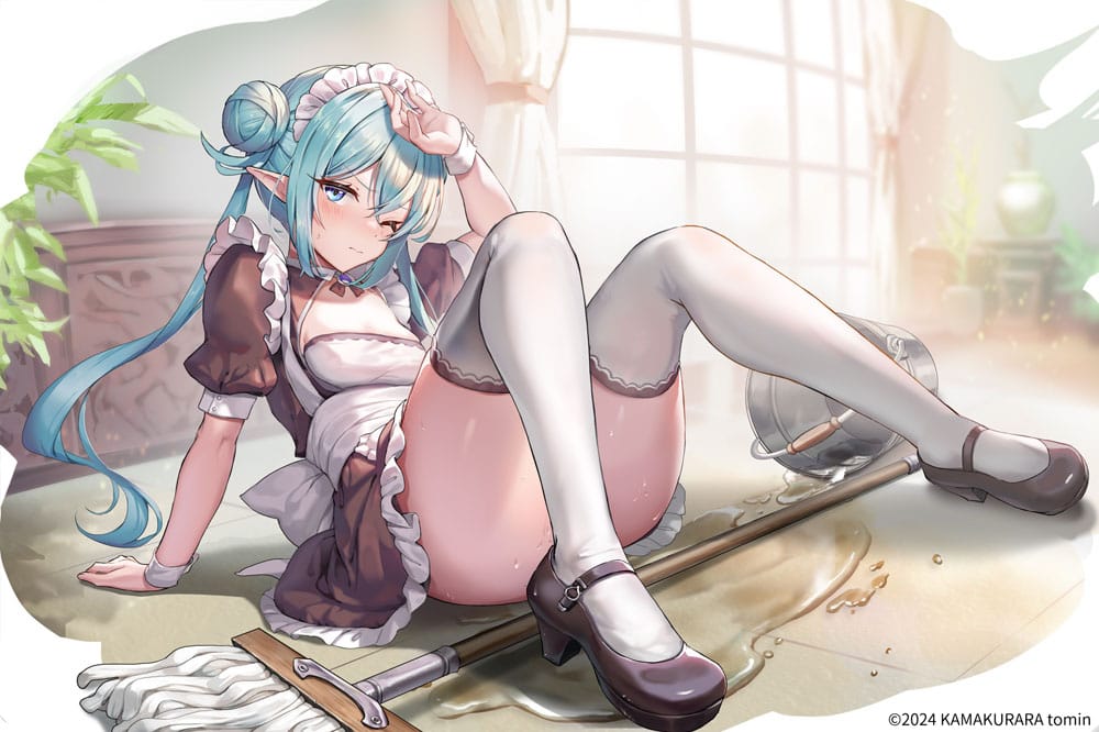 PREORDINE CHIUSO 08/2025 Original Character PVC 1/6 Elf Maid's Sexual Servicing Lime 17 cm (18+)(PREORDINE NON CANCELLABILE)