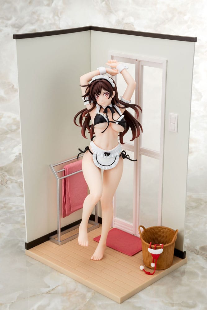 SU ORDINAZIONE Rent-A-Girlfriend PVC Statue 1/6 Chizuru Mizuhara Maid Bikini ni Okigae 30 cm