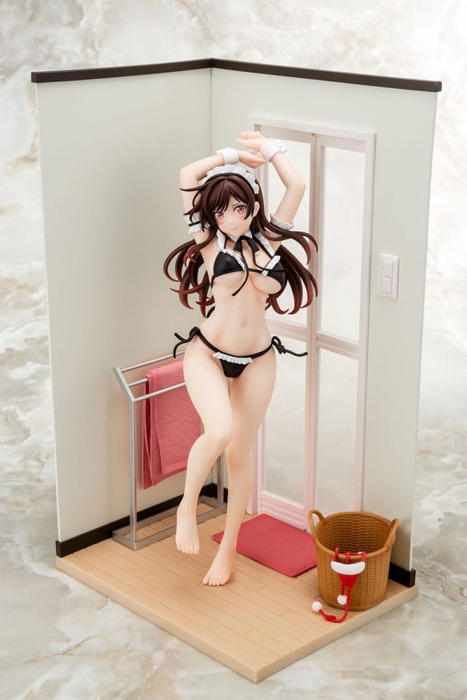 SU ORDINAZIONE Rent-A-Girlfriend PVC Statue 1/6 Chizuru Mizuhara Maid Bikini ni Okigae 30 cm