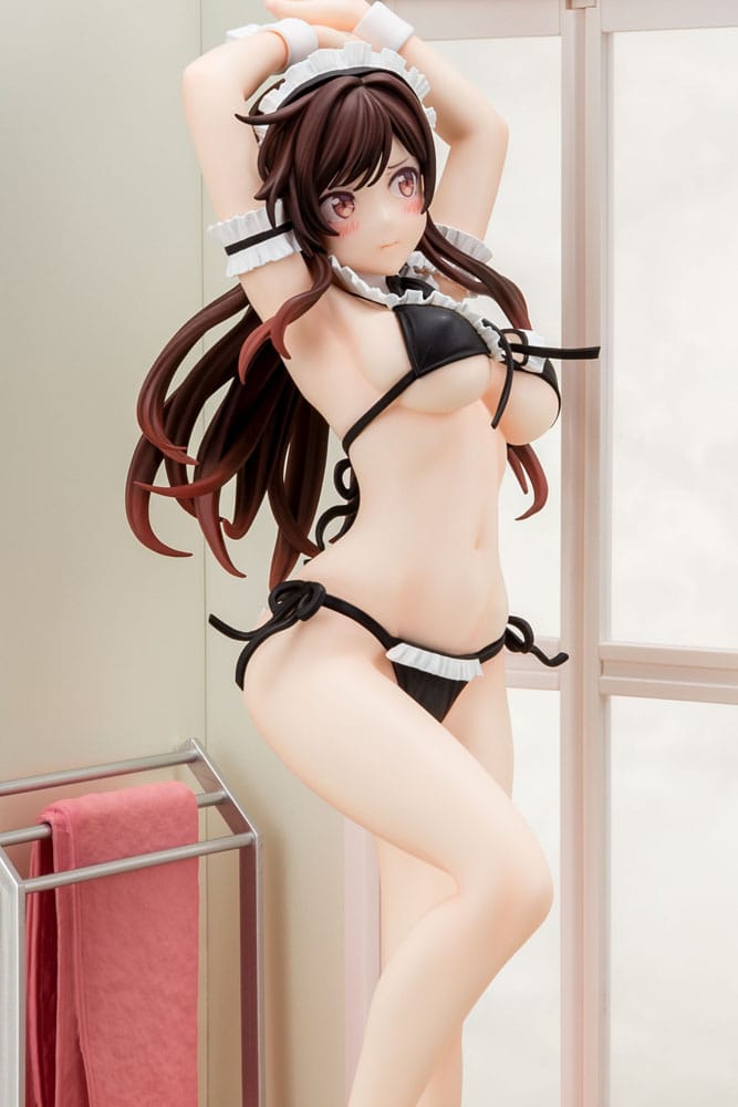 SU ORDINAZIONE Rent-A-Girlfriend PVC Statue 1/6 Chizuru Mizuhara Maid Bikini ni Okigae 30 cm