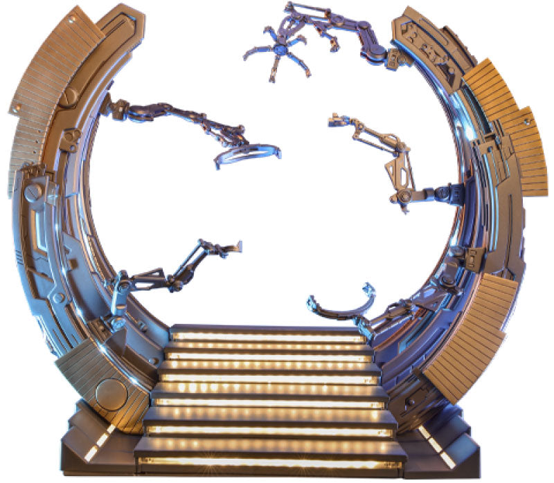 AUF BESTELLUNG gefertigte Marvel's The Avengers Zubehör-Kollektion Serie Iron Man Suit-Up Gantry