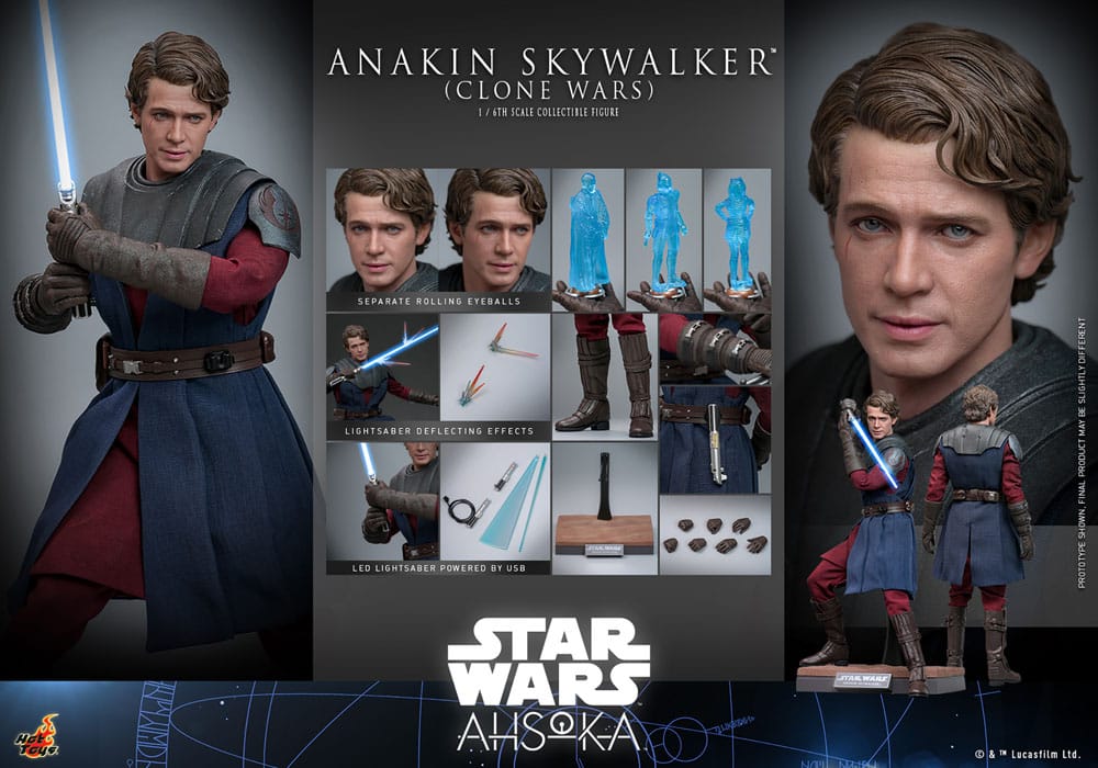 PREORDINE CHIUSO 06/2025 Star Wars: The Clone Wars Action Figure 1/6 Anakin Skywalker 31 cm (PREORDINE NON CANCELLABILE)