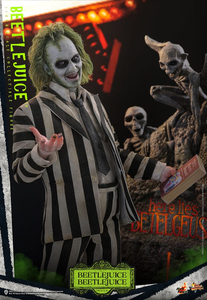 🧪 LAB | SU ORDINAZIONE Beetlejuice Beetlejuice Movie Masterpiece Action Figure 1/6 Beetlejuice 30 cm