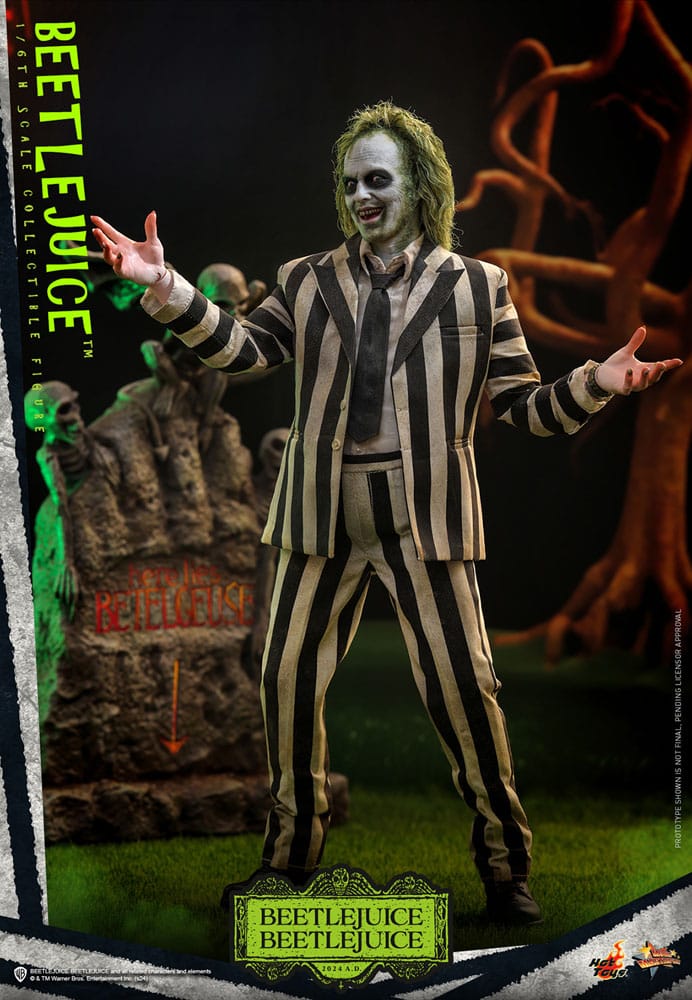 🧪 LAB | SU ORDINAZIONE Beetlejuice Beetlejuice Movie Masterpiece Action Figure 1/6 Beetlejuice 30 cm