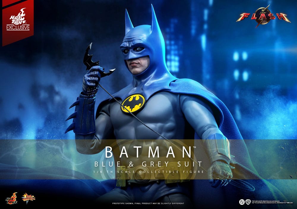 🧪 LAB | SU ORDINAZIONE The Flash Movie Masterpiece Action Figure 1/6 Batman (Blue & Grey Suit) Limited Edition Hot Toys Exclusive 30 cm