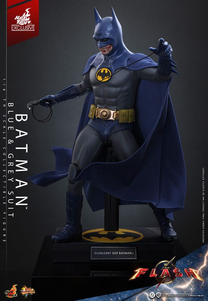 🧪 LAB | SU ORDINAZIONE The Flash Movie Masterpiece Action Figure 1/6 Batman (Blue & Grey Suit) Limited Edition Hot Toys Exclusive 30 cm