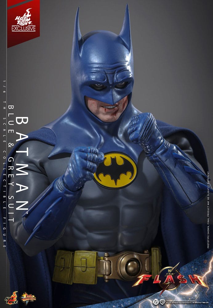 🧪 LAB | SU ORDINAZIONE The Flash Movie Masterpiece Action Figure 1/6 Batman (Blue & Grey Suit) Limited Edition Hot Toys Exclusive 30 cm
