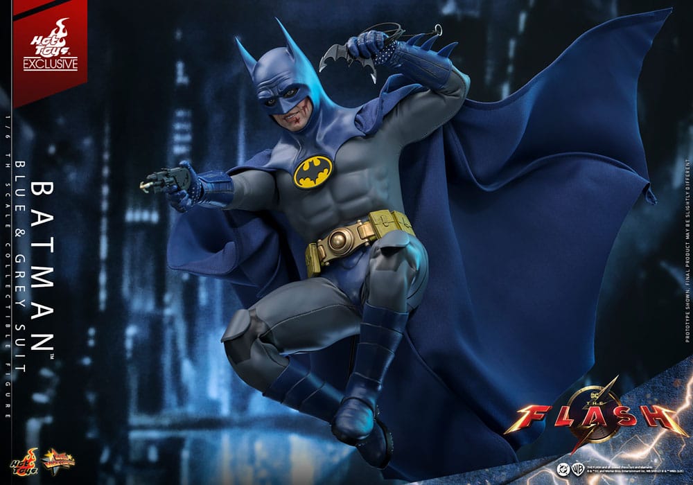 🧪 LAB | SU ORDINAZIONE The Flash Movie Masterpiece Action Figure 1/6 Batman (Blue & Grey Suit) Limited Edition Hot Toys Exclusive 30 cm