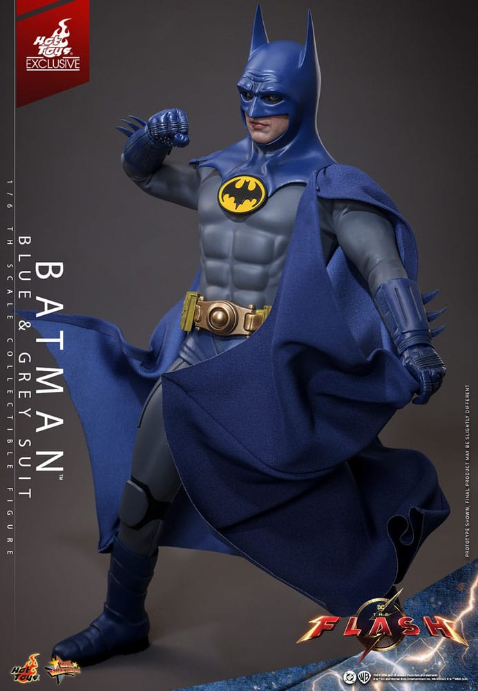 🧪 LAB | SU ORDINAZIONE The Flash Movie Masterpiece Action Figure 1/6 Batman (Blue & Grey Suit) Limited Edition Hot Toys Exclusive 30 cm