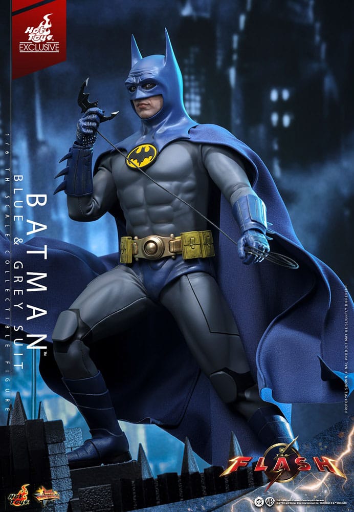 🧪 LAB | SU ORDINAZIONE The Flash Movie Masterpiece Action Figure 1/6 Batman (Blue & Grey Suit) Limited Edition Hot Toys Exclusive 30 cm