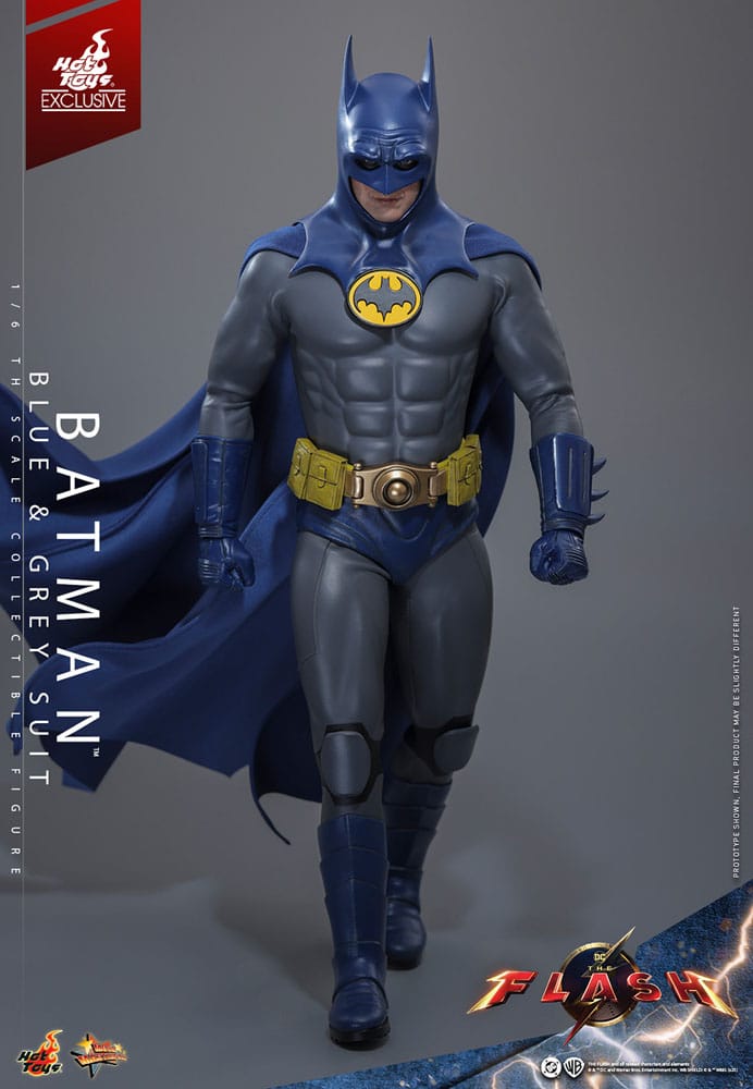 🧪 LAB | SU ORDINAZIONE The Flash Movie Masterpiece Action Figure 1/6 Batman (Blue & Grey Suit) Limited Edition Hot Toys Exclusive 30 cm