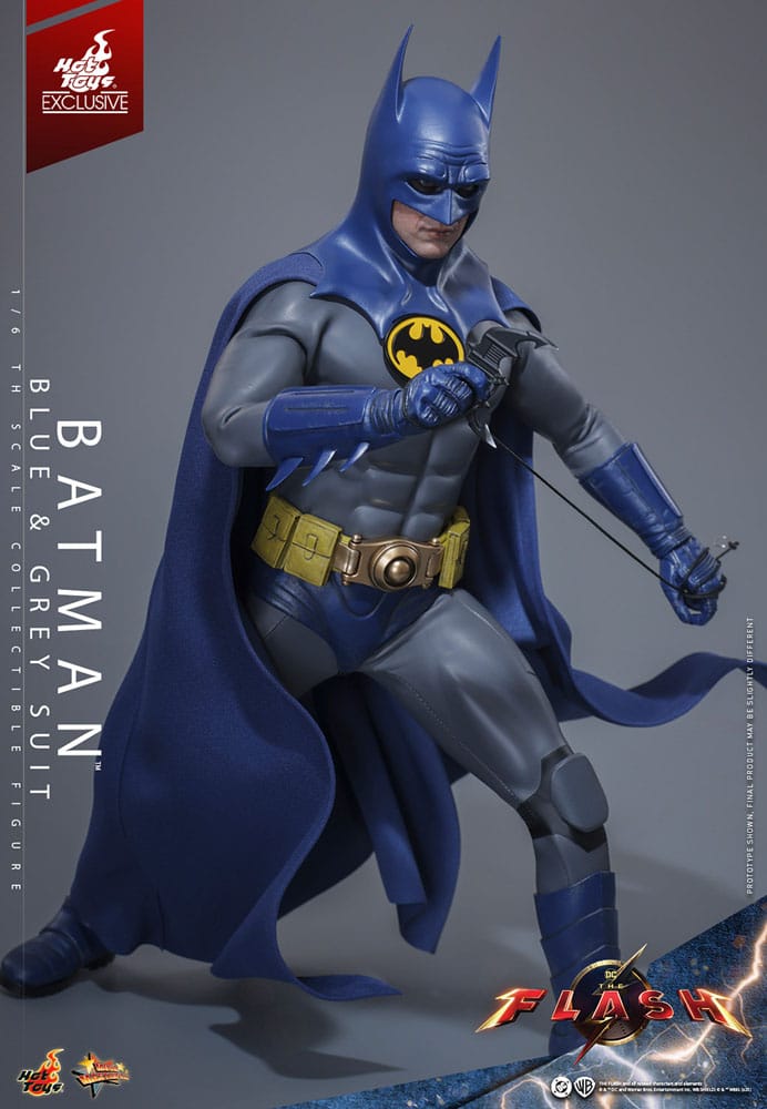 🧪 LAB | SU ORDINAZIONE The Flash Movie Masterpiece Action Figure 1/6 Batman (Blue & Grey Suit) Limited Edition Hot Toys Exclusive 30 cm
