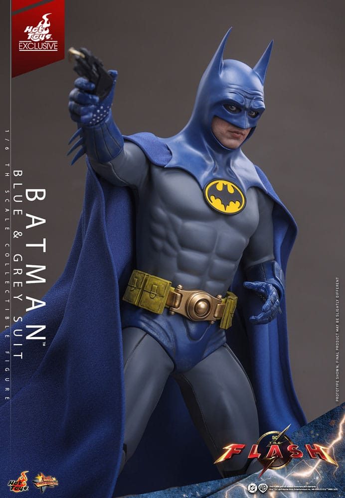 🧪 LAB | SU ORDINAZIONE The Flash Movie Masterpiece Action Figure 1/6 Batman (Blue & Grey Suit) Limited Edition Hot Toys Exclusive 30 cm