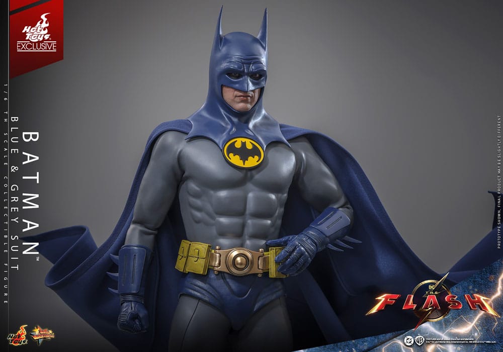 🧪 LAB | SU ORDINAZIONE The Flash Movie Masterpiece Action Figure 1/6 Batman (Blue & Grey Suit) Limited Edition Hot Toys Exclusive 30 cm