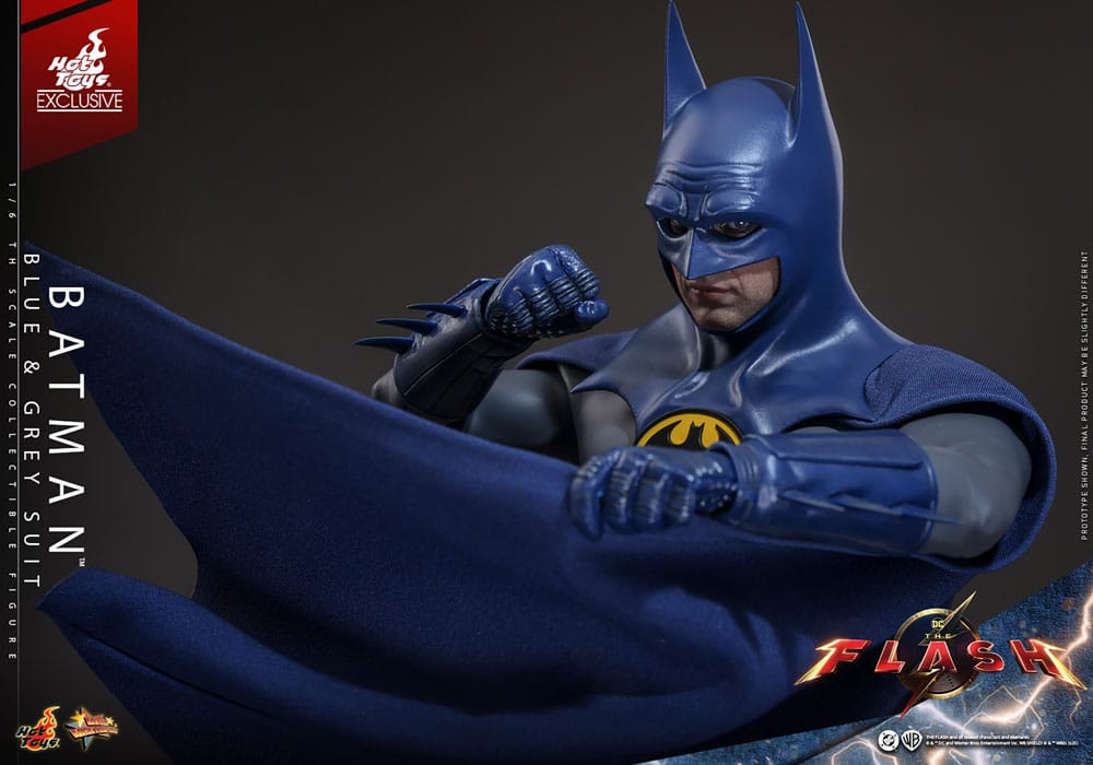 🧪 LAB | SU ORDINAZIONE The Flash Movie Masterpiece Action Figure 1/6 Batman (Blue & Grey Suit) Limited Edition Hot Toys Exclusive 30 cm