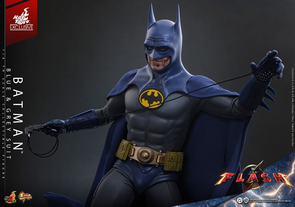 🧪 LAB | SU ORDINAZIONE The Flash Movie Masterpiece Action Figure 1/6 Batman (Blue & Grey Suit) Limited Edition Hot Toys Exclusive 30 cm
