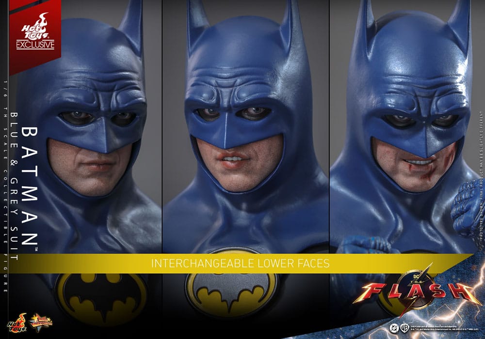 🧪 LAB | SU ORDINAZIONE The Flash Movie Masterpiece Action Figure 1/6 Batman (Blue & Grey Suit) Limited Edition Hot Toys Exclusive 30 cm