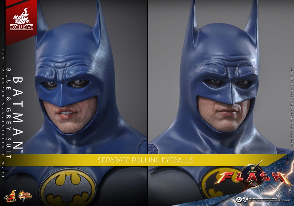 🧪 LAB | SU ORDINAZIONE The Flash Movie Masterpiece Action Figure 1/6 Batman (Blue & Grey Suit) Limited Edition Hot Toys Exclusive 30 cm