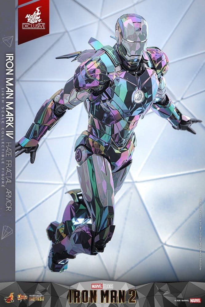 🧪 LAB | SU ORDINAZIONE Iron Man 2 Action Figure 1/6 Iron Man Mark IV (Haze Fractal Armor) 33 cm