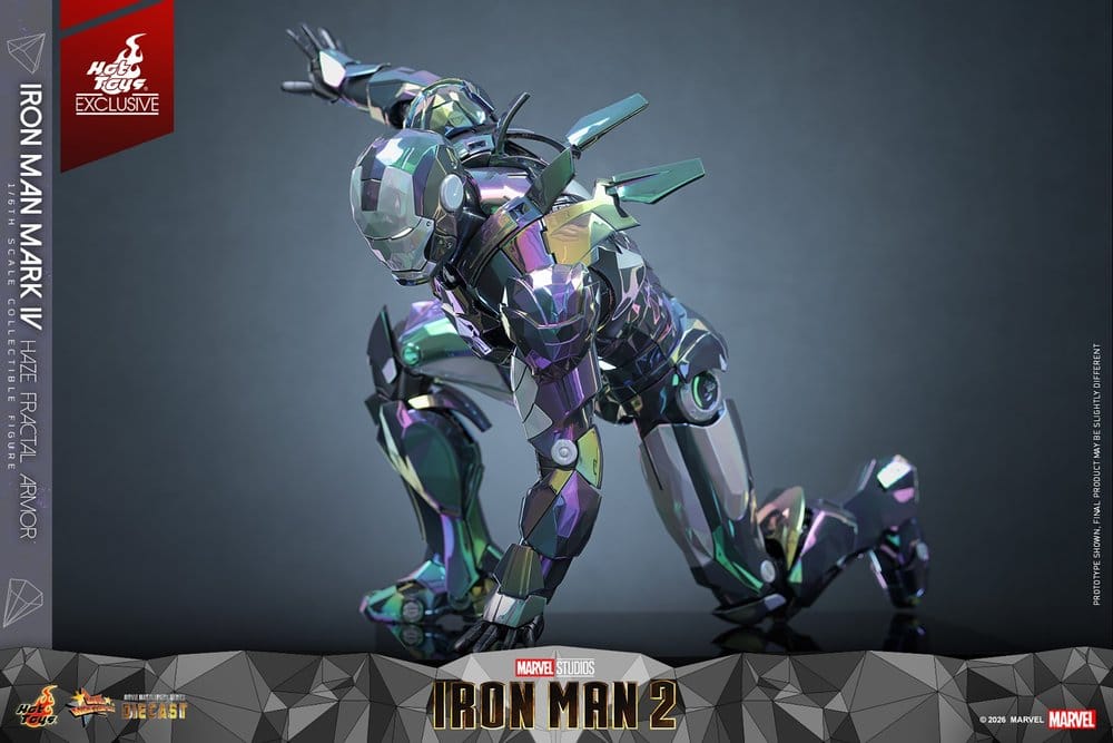 🧪 LAB | SU ORDINAZIONE Iron Man 2 Action Figure 1/6 Iron Man Mark IV (Haze Fractal Armor) 33 cm