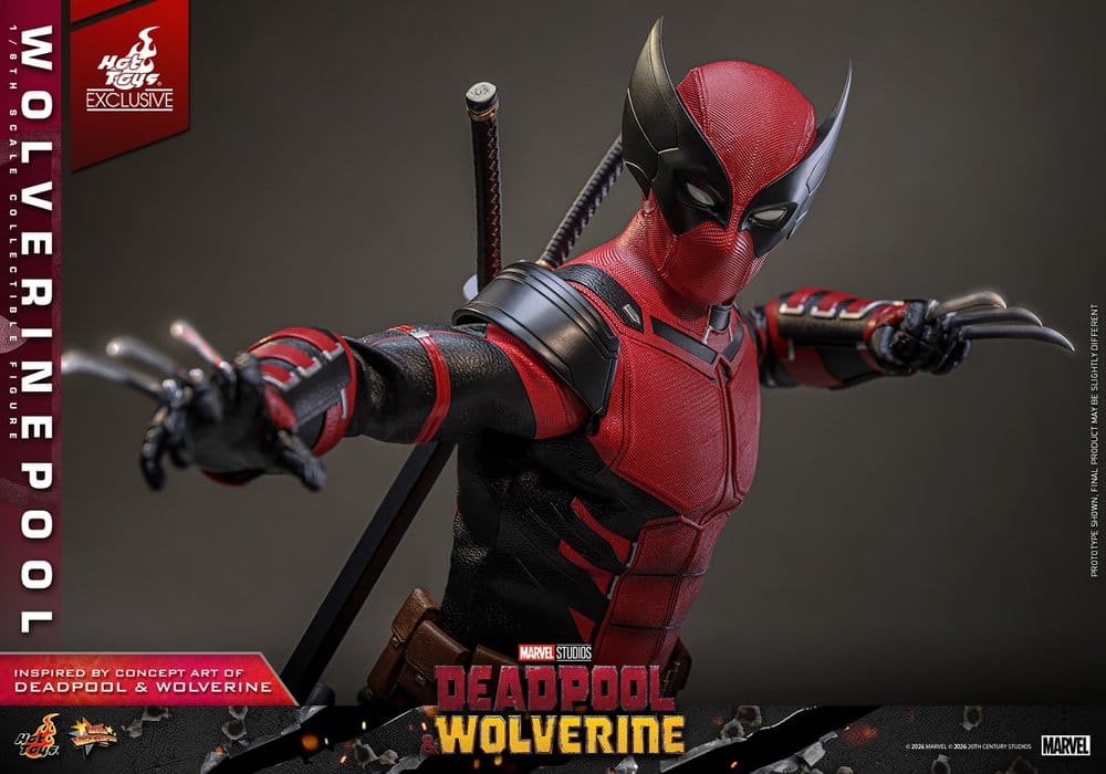 🧪 LAB | SU ORDINAZIONE Deadpool & Wolverine Movie Masterpiece Action Figure 1/6 Wolverinepool Hot Toys Exclusive 31 cm