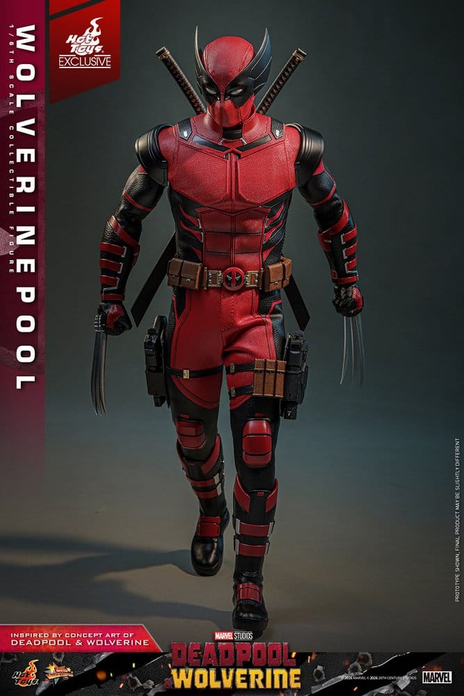 🧪 LAB | SU ORDINAZIONE Deadpool & Wolverine Movie Masterpiece Action Figure 1/6 Wolverinepool Hot Toys Exclusive 31 cm