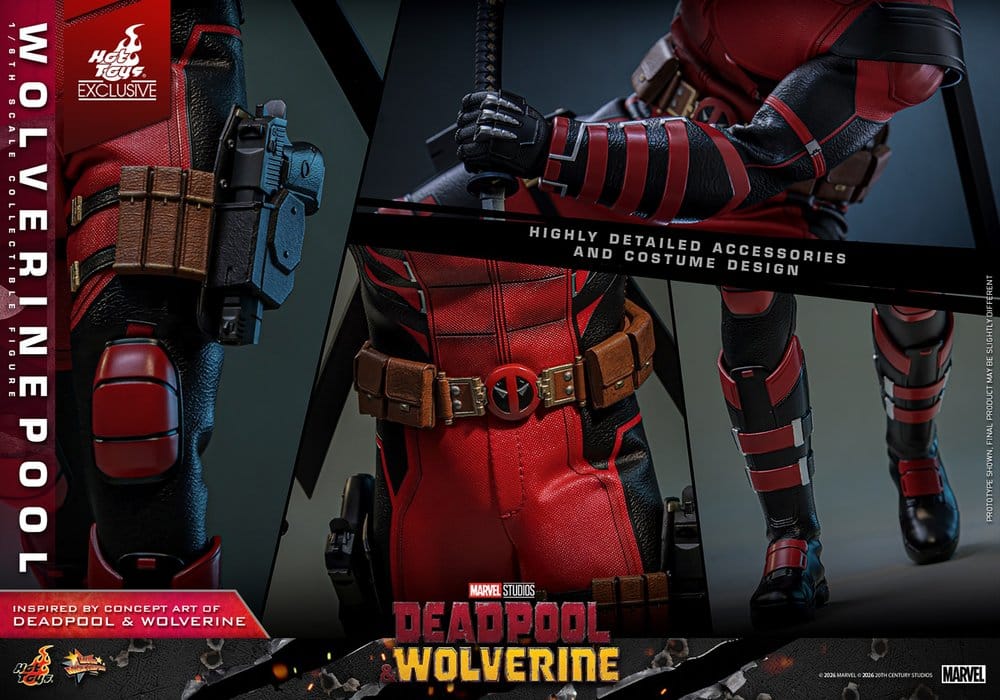 🧪 LAB | SU ORDINAZIONE Deadpool & Wolverine Movie Masterpiece Action Figure 1/6 Wolverinepool Hot Toys Exclusive 31 cm